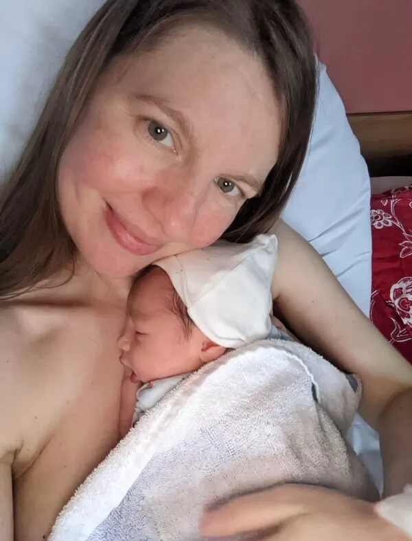 Birth of Helena geriatric pregnancy