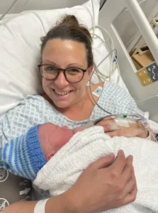 Birth of Oscar elective c section at DVH big baby