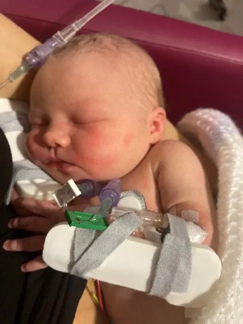Birth of Shelby at DVH birth centre dartford